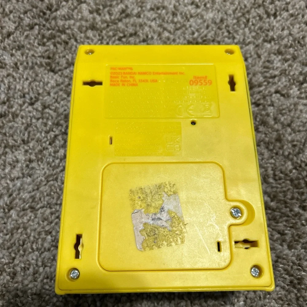 Pac-Man Mini Arcade Game - Yellow and Red